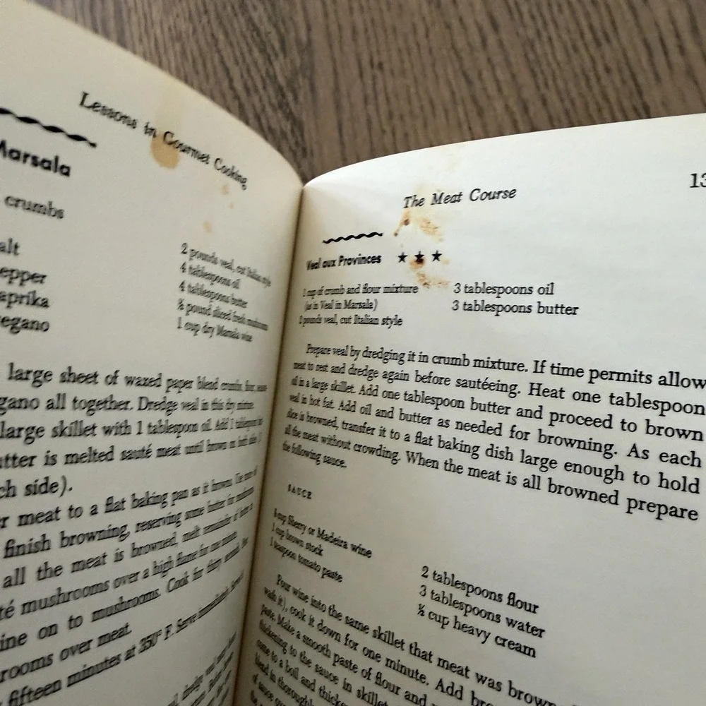NewLessons in Gourmet Cooking by Libby Hillman 1971. HCDJ. Vintage Cookbook Rare